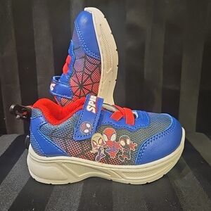 Marvel Spidey Toddler Boys Size 7T Sneakers Tape Closure